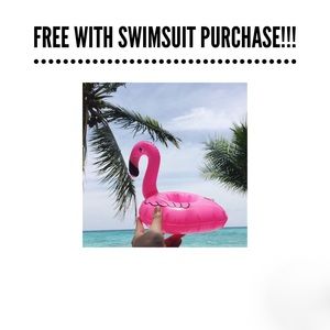 FREE Flamingos Drink Floatie w/ Swimsuit Purchase